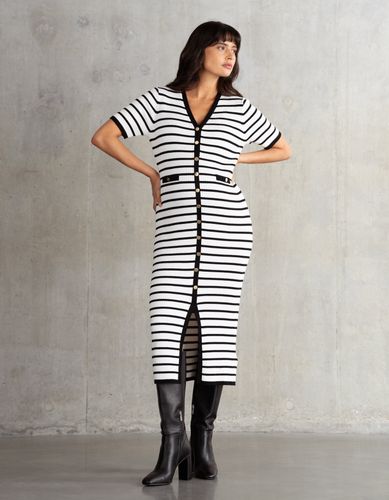 Robe de maternité et d'allaitement en maille côtelée, douce et agréable - Seraphine - Modalova