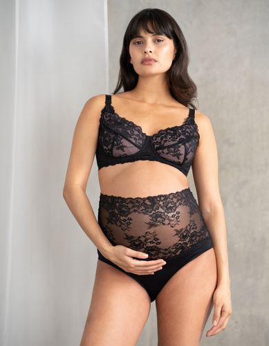 Culotte de maternité en dentelle, au-dessus du ventre - Seraphine - Modalova