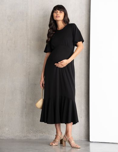 Robe de maternité en jersey, agrémentée de manches volantées raffinées - Seraphine - Modalova