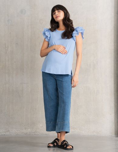 Flutter Sleeve Maternity Top - Seraphine - Modalova