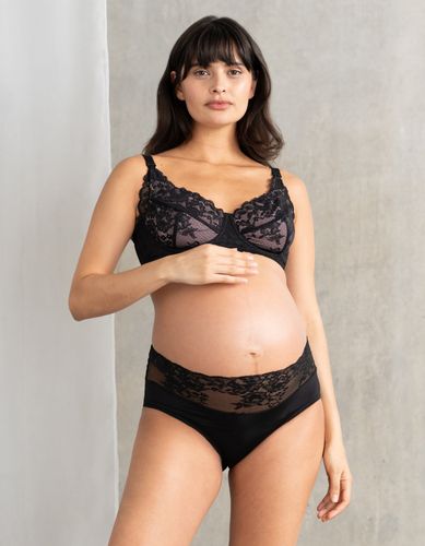 Culotte de maternité en dentelle, à mi-ventre - Seraphine - Modalova