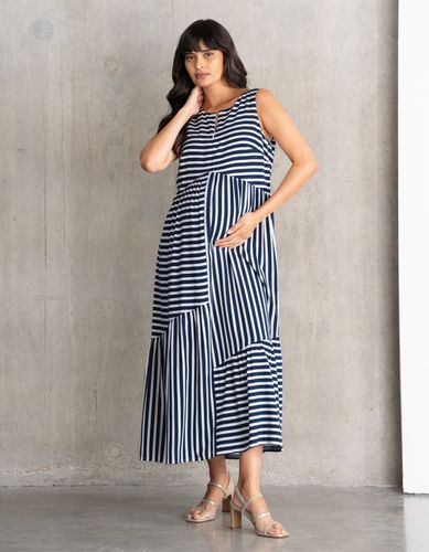Zip-Front Tiered Maternity + Nursing Dress - Seraphine - Modalova