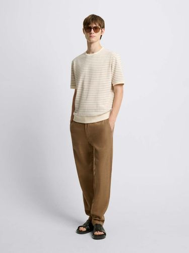 Chino en coton lin - Devred - Modalova