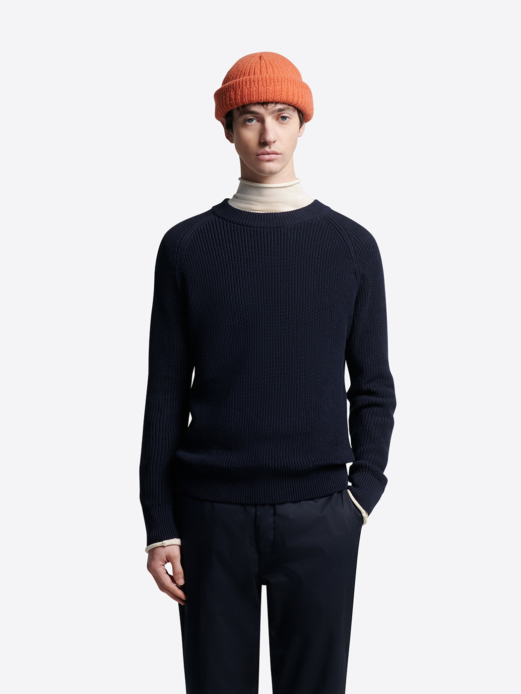 Pull col rond en coton bio - L'atelier - Devred - Modalova