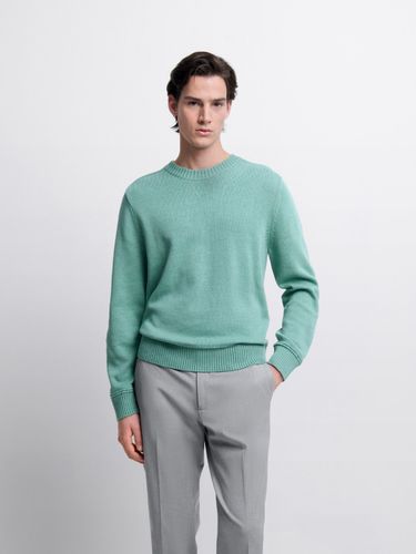 Pull col rond en coton bio - Devred - Modalova