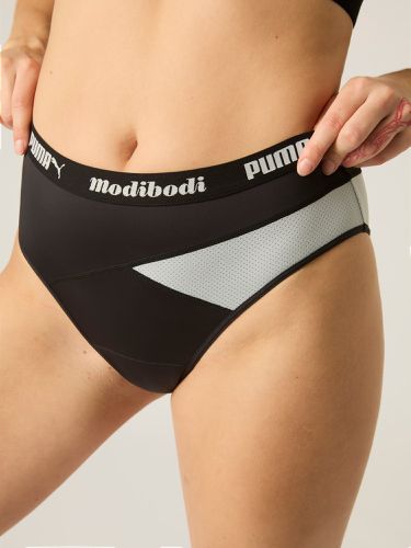 Modibodi Active Hi Cut Full Brief Moderate-Heavy / / / / 46 / Moderate Heavy - Puma X Modibodi - Modalova