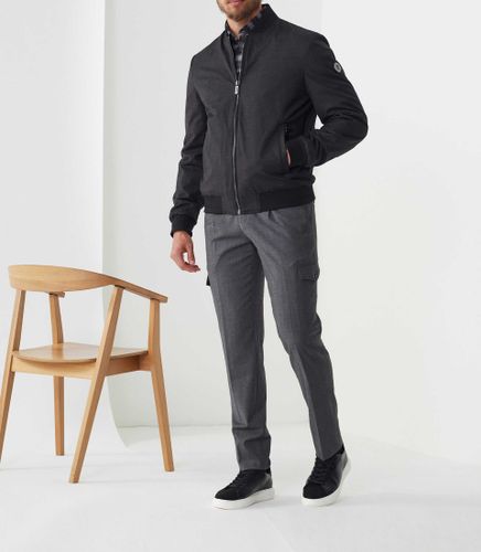 Blouson matelassé léger anthracite ''Fagot'' - IZAC - Modalova