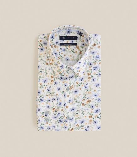 Chemise ville imprimée ajustée - IZAC - Modalova