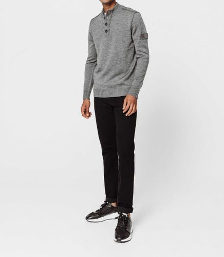 IZAC - Pull col zippé gris moyen - Izac - Modalova