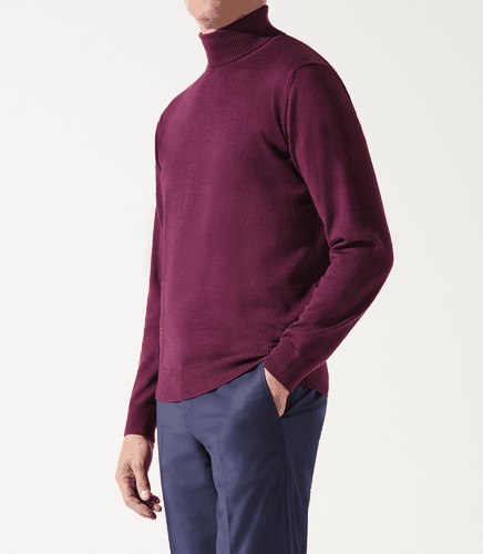 Pull col roulé 100% mérinos - IZAC - Modalova