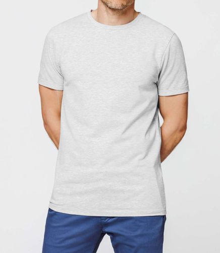 T-shirt uni gris chiné XS - Izac - Izac - Modalova