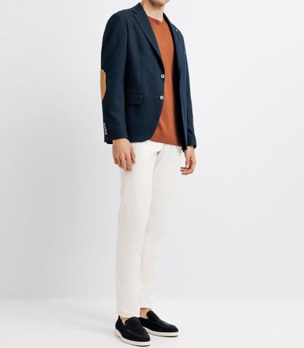 Veste casual à coudière marine - IZAC - Modalova