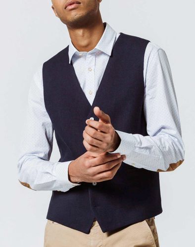 IZAC - Gilet Ville Navy Maille bleu - Izac - Modalova