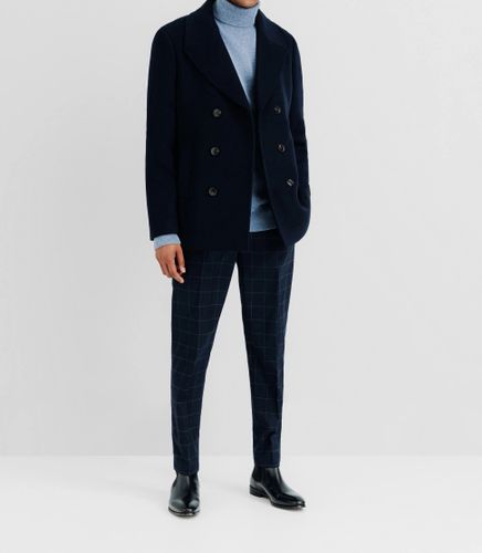 Manteau caban 6 boutons marine - IZAC - Modalova