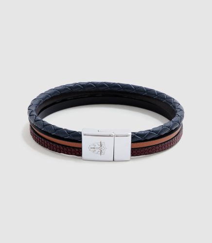 Bracelet en cuir marine ''Office'' - IZAC - Modalova
