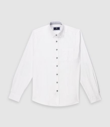 Chemise regular à coudière blanche KENTAOUT - IZAC - Modalova