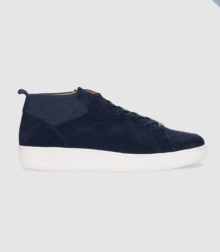 Sneakers en cuir lisse marine OMAR - IZAC - Modalova