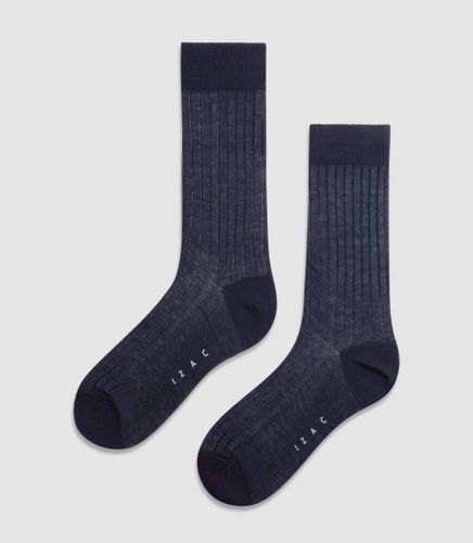 Chaussettes fil d'Ecosse marine RICOTE - IZAC - Modalova