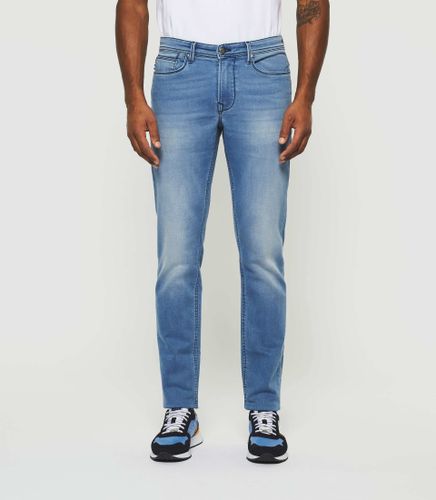 Jean super slim en molleton bleu délavé Toupie"" - IZAC - Modalova