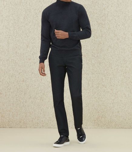 Pull col roulé anthracite ''Lucciano'' - IZAC - Modalova