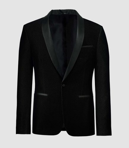 Veste velours col châle satin noir / Voltige" 60 - " - IZAC - Modalova