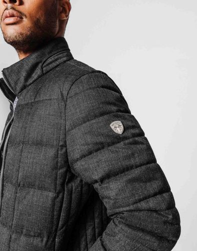 Blouson matelassé anthracite - Izac - Modalova