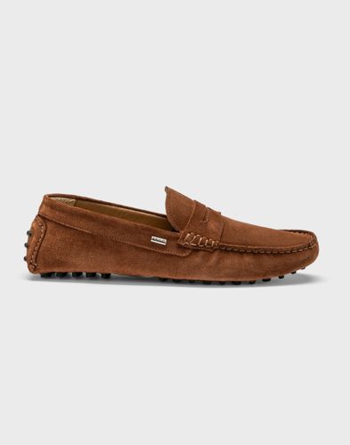 Mocassins cuir caramel ''Edgard'' - Izac - Modalova