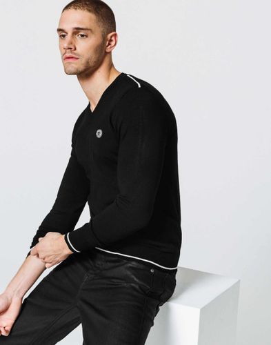 IZAC - Pull Col V Noir - Izac - Modalova