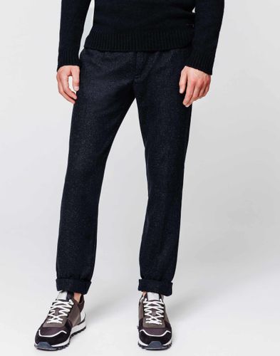 Pantalon laine marine - IZAC - Modalova
