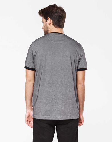 T-shirt noir micro rayure XS - Izac - Izac - Modalova