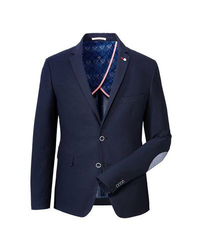 IZAC - VESTE MARINE AVEC COUDIÈRES - Izac - Modalova
