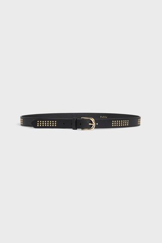 Ceinture en cuir avec studs - MIA - Couleur : - Taille : T1 - Pablo - Modalova