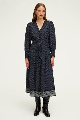 Robe longue cintrée imprimée - SYLVIA - Couleur : - Taille : 34 - Pablo - Modalova