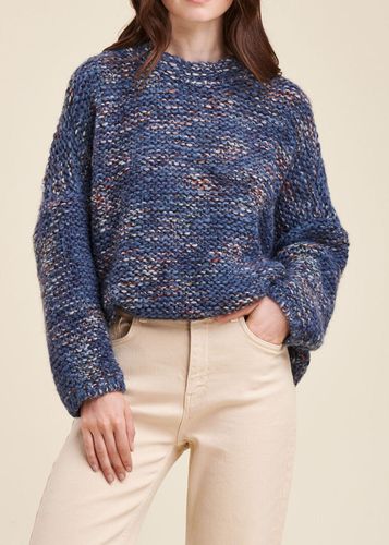 Pull oversize maille moulinée multicolore - La Fée Maraboutée - Modalova