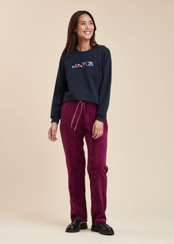 Pantalon velours coupe carotte - La Fée Maraboutée - Modalova