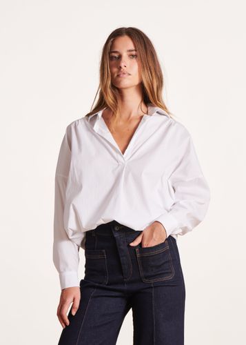 Blouse blanche ample à manches longues - La Fée Maraboutée - Modalova