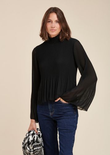 Top en voile de polyester plissé - La Fée Maraboutée - Modalova