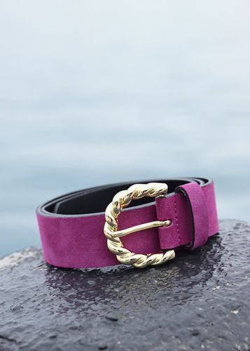 Ceinture boucle twistée violette - La Fée Maraboutée - Modalova