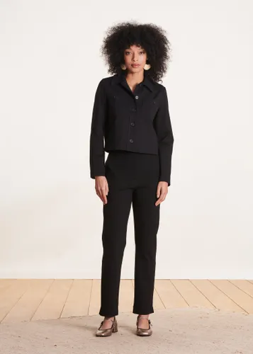 Pantalon cigarette 7/8ème en jersey milano - La Fée Maraboutée - Modalova