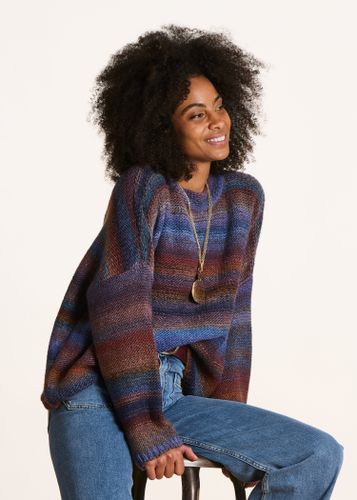 Pull rayé et oversize en laine - La Fée Maraboutée - Modalova