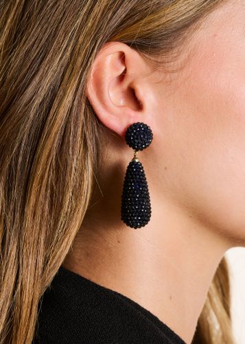 Boucles d'oreilles longues bleues - La Fée Maraboutée - Modalova