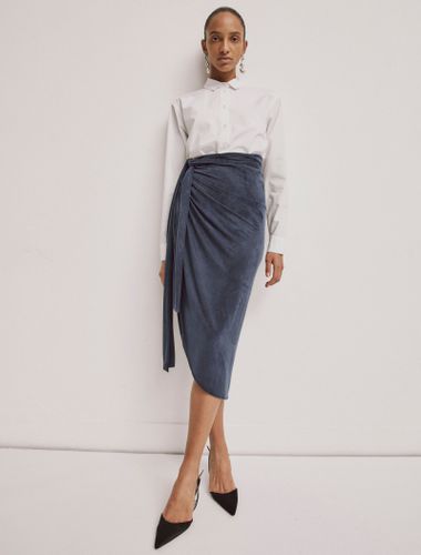 Tropez Skirt In Navy - Ninety Percent - Modalova