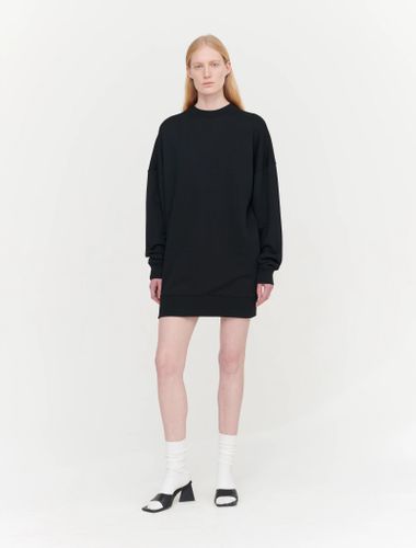 Brielle Sweatshirt Dress in Black - Ninety Percent - Modalova