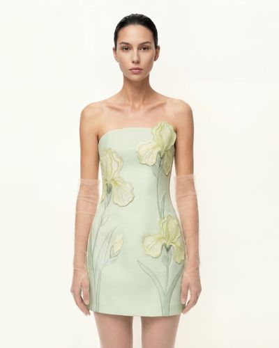Iris Robe bustier à imprimé floral - Vert - JW PEI - Modalova