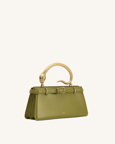 Elena Sac à main à poignée serpent - Vert matcha - JW PEI - Modalova