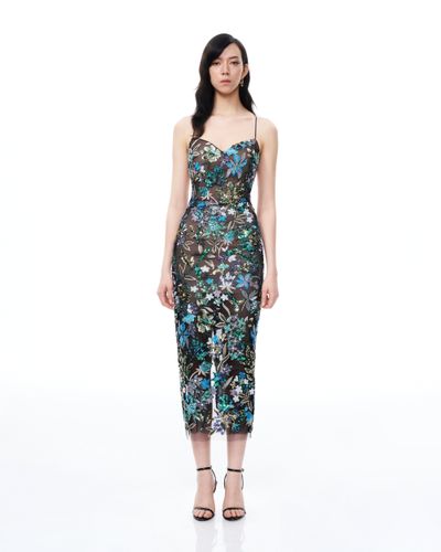 Robe à sequins floraux Isadora – Noir multicolore - JW PEI - Modalova