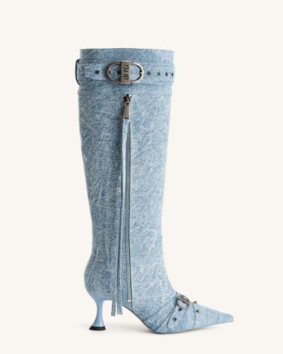 Bottes Nico en Denim - Bleu - JW PEI - Modalova