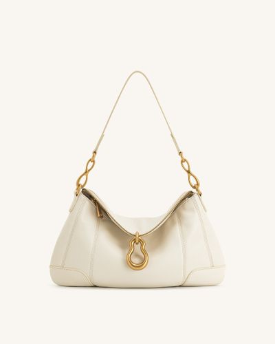 Sac bandoulière Jayla orné d’un pendentif en métal – Blanc - JW PEI - Modalova