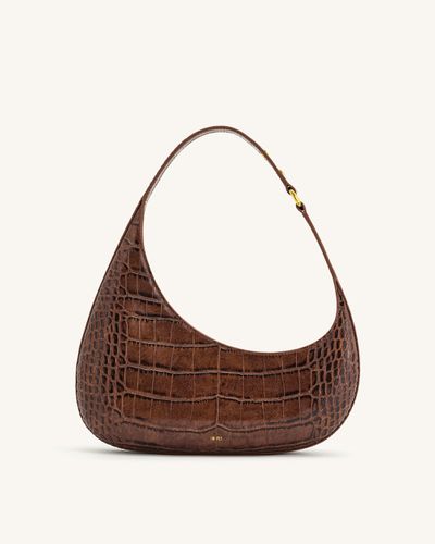 Sac à bandoulière Harlee - Croco Marron - JW PEI - Modalova