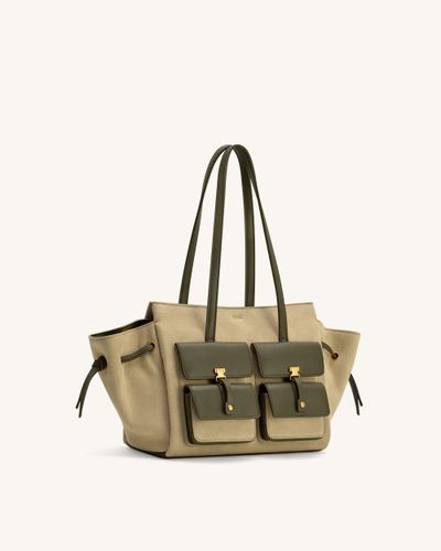 Sac fourre-tout en daim synthétique Linda - Vert - JW PEI - Modalova
